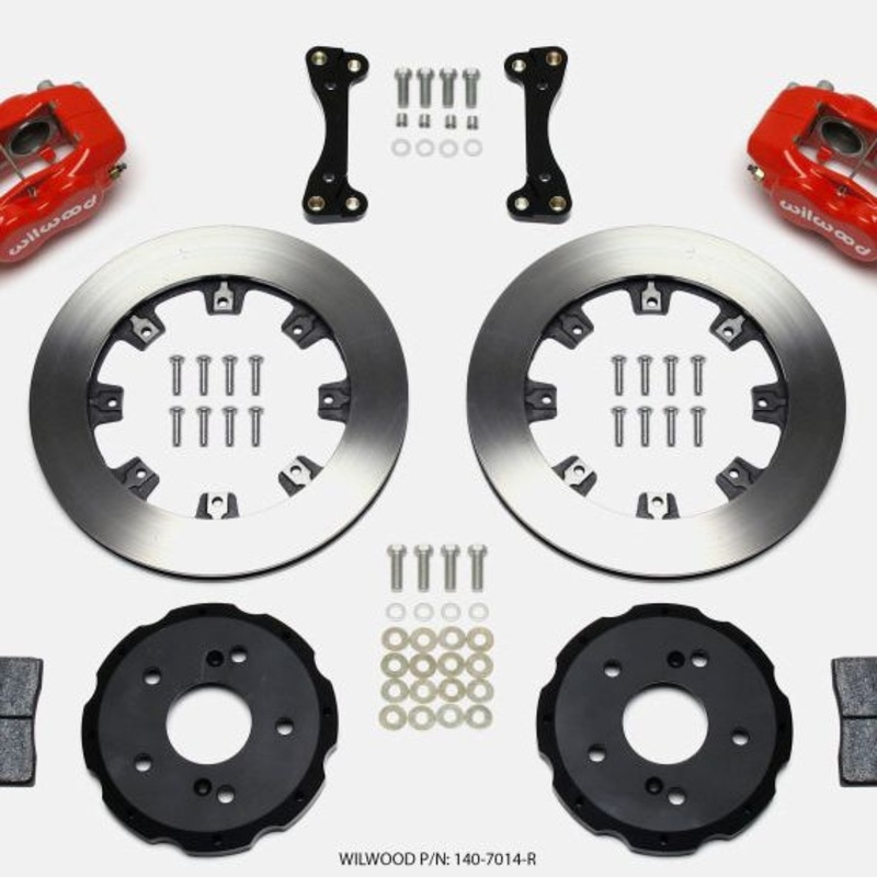 Wilwood Forged Dynalite Front Hat Kit 12.19in Red 02-06 Acura RSX-5 Lug