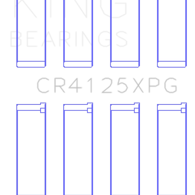 King Subaru EJ20/EJ22/EJ25 (Suites 52mm Journal Size) Tri-Metal Perf Rod Bearing Set - Size STD