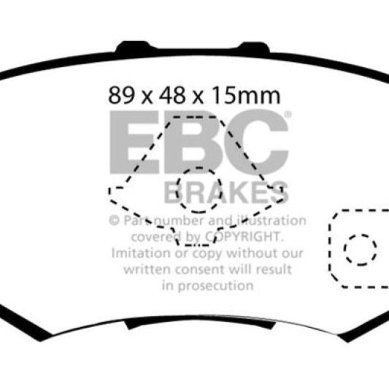 EBC 10-12 Acura RDX 2.3 Turbo Redstuff Rear Brake Pads