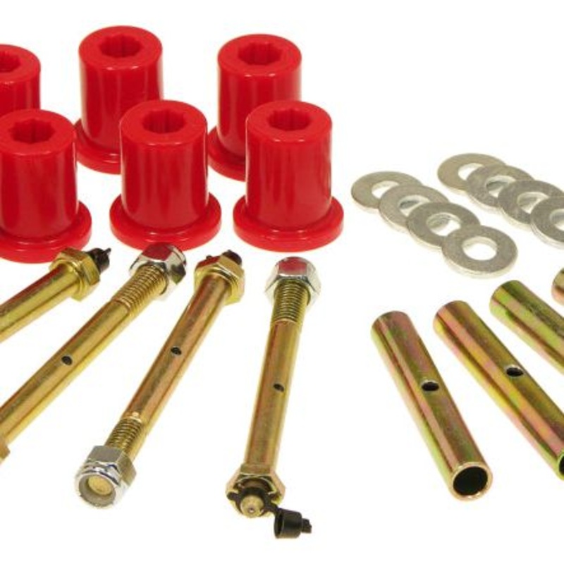 Prothane 76-86 Jeep CJ5/7/8 Rear Shackle Bushings - Red