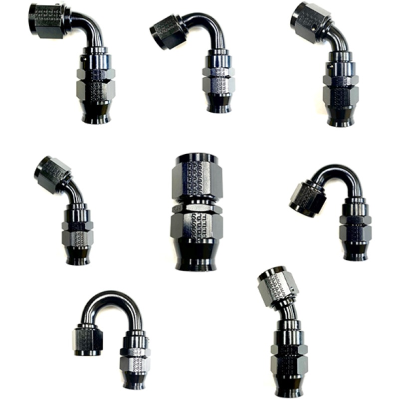Fragola -10AN Real Street x 30 Degree Hose End Black For PTFE Hose