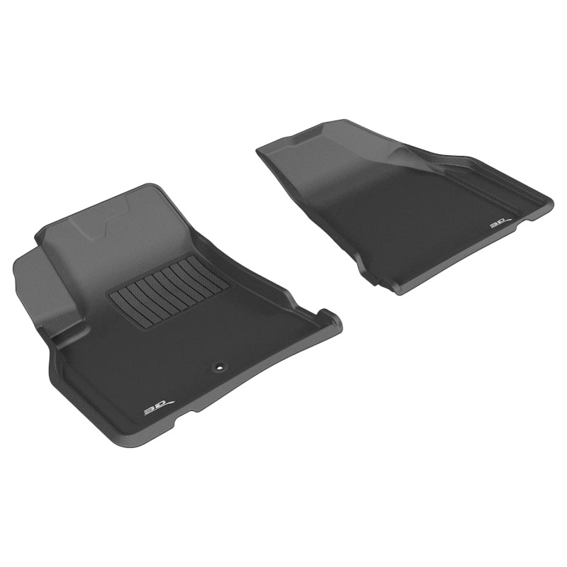 3D MAXpider 2008-2017 Buick/Chevrolet/GMC Enclave/Traverse/Acadia Kagu 1st Row Floormat - Black