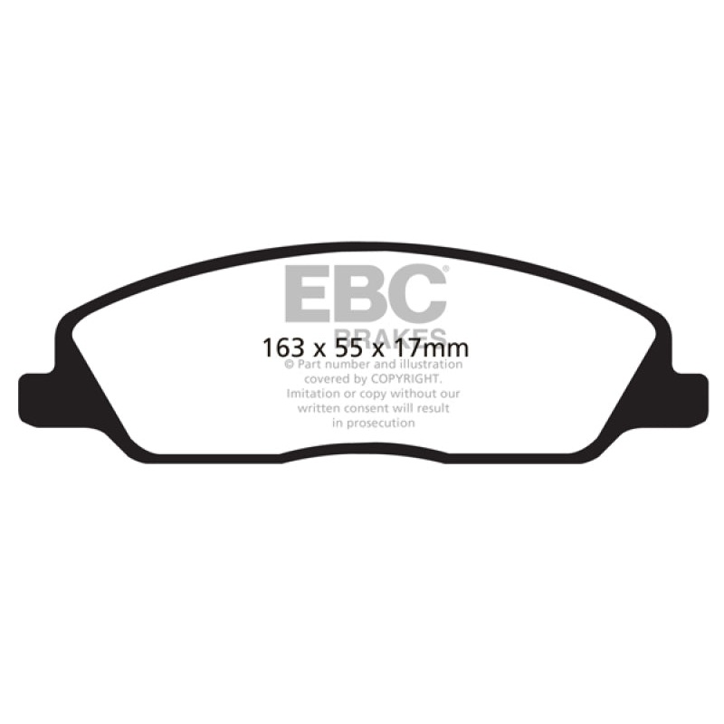 EBC 10-14 Ford Mustang 3.7 Yellowstuff Front Brake Pads
